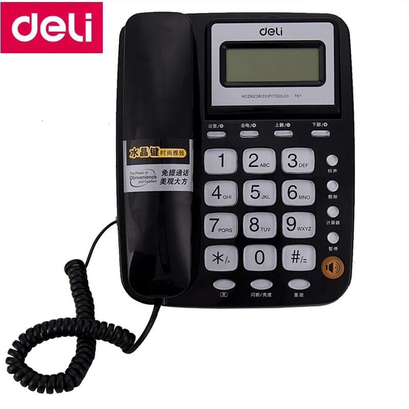 Telefones deli 781 assento tipo de Fiação : com Fio