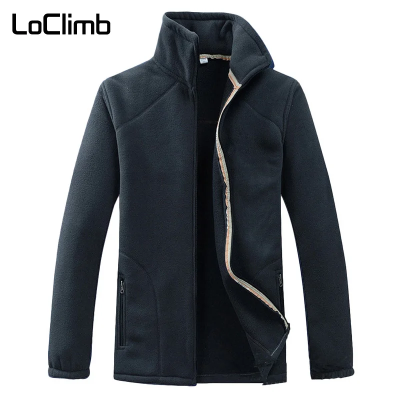 Najtaniej LoClimb męska zimowa kempingowa turystyczna kurtka mężczyźni Outdoor Sports płaszcze męskie wspinaczka Trekking wędkarstwo narciarskie kurtki z polaru AM210