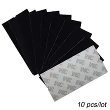 10 шт Черная ткань 10x4,8 см Ткань войлочной с самоклеющийся клей для 3М резиновый скребок автомобиля виниловой оберточной пленки скребок A08