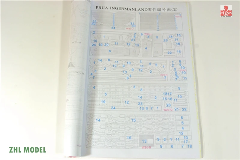 ZHL PRUA INGERMANLAND 1715 модель корабля