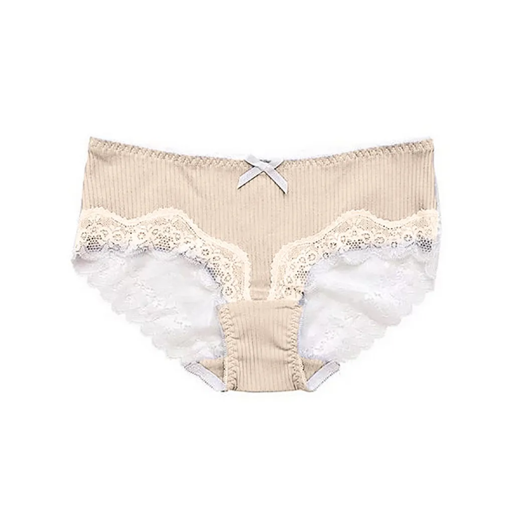 

MUQGEW lingerie sexy hot erotic sexy Pantie Ultra-Thin Lace Screw Thread Pantie Feminine Transparent Hollow Cotton Underwear#Y3