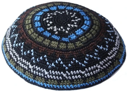 

HIGH QUALITY HANDMADE KNITTED YARMULKE KIPPAH KIPPOT
