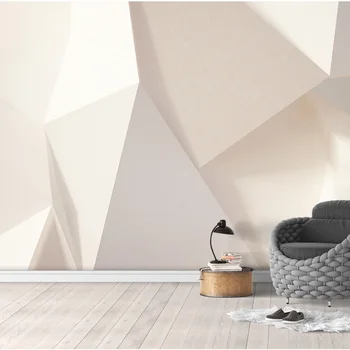 

Modern Wall Papers 3D Geometric Photo Wallpaper Mural Stickers Living Room Bedroom Home Decor Self Adhesive Vinyl/Silk Wallpaper