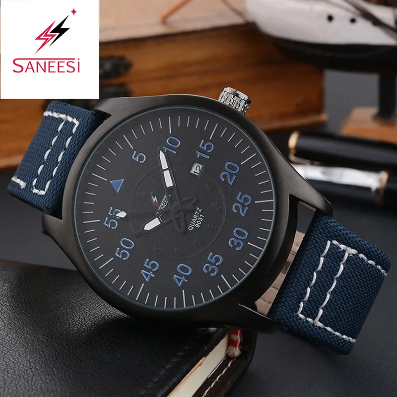 

SANEESI Military Watch Men Waterproof Sport Watch For Mens Watches Top Brand Luxury Clock Dive Saat relogio masculino hodinky