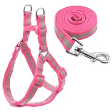 Leads Leash-Set Puppy-Harness Pet-Vest Dogs French Bulldog Reflective Step Small Chihuahua