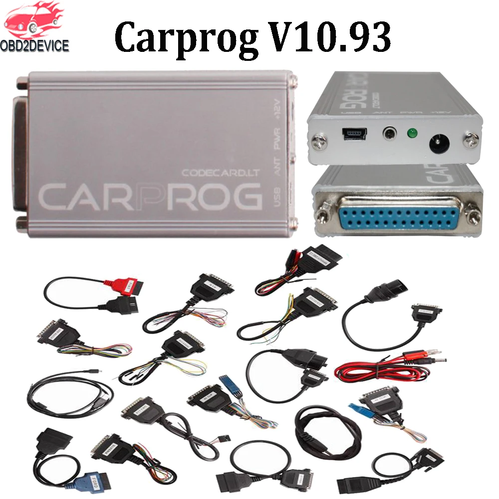 

Newest Carprog V10.93 ECU Chip Tuning Tool Full 21 Adapter Carprog 10.93 For car radios,odometers, dashboards, immobilizers