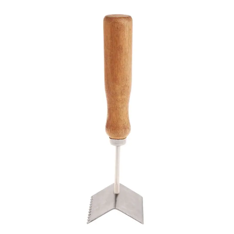 Bee Case Shovel Beekeeping Tools Cleaning Frame Cases Cleaner Scoop Beekeeper Equipment Beehive Wooden Handle Stainless Steel