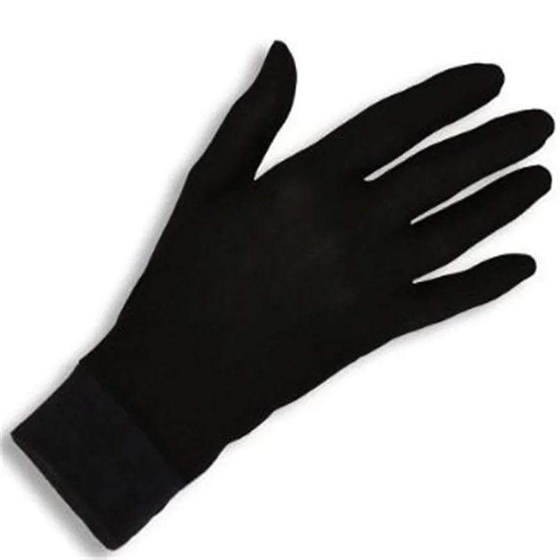 1 пара натуральные гипоаллергенные шелковые перчатки Жасмин термолайнер перчатки внутренний Лыжный велосипед велосипедные перчатки для катания на лыжах альпинизм велоспорт