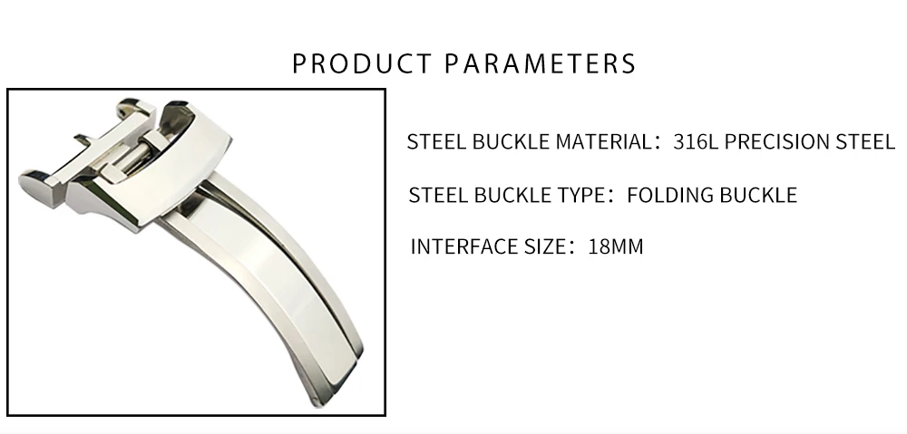 18 мм 316L нержавеющая сталь застежка высокое качество складной часы Пряжка специально для Glashutte оригинальные часы