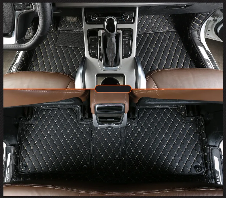 Автомобильный коврик для ног, большой, окруженный проволочным кольцом, коврик для ног, полный двойной коврик для ног, аксессуары для Geely Atlas Emgrand X7 Sport