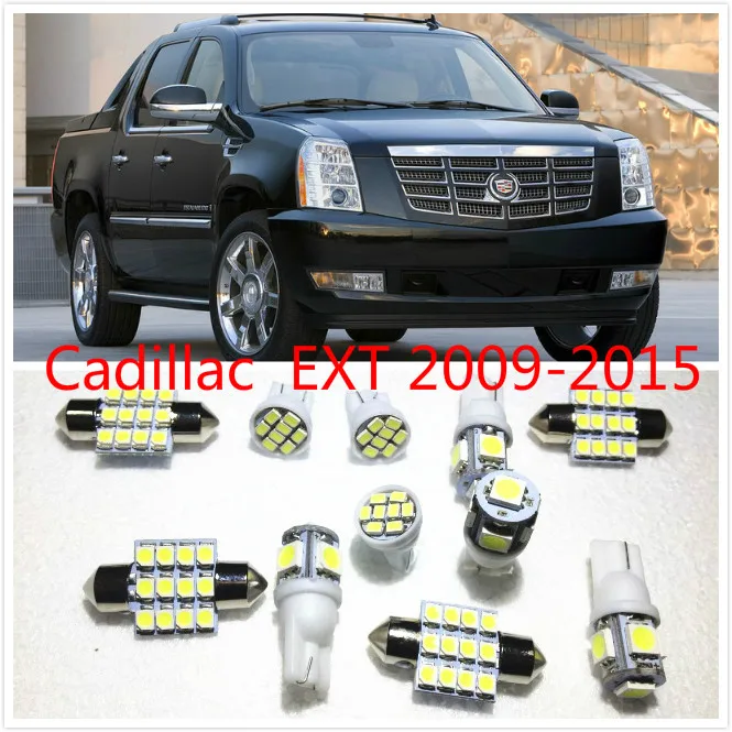 

Car interior lights set lights White LED Lights Interior Package Map Dome For Cadillac EXT ESV 2009-2016