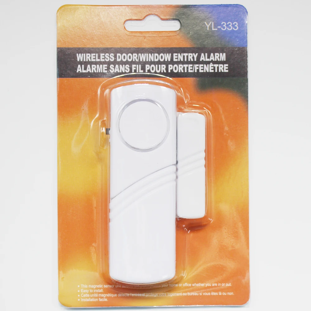 

Door Window Sensor Wireless Burglar Alarm with Magnetic Sensor Home Safety Wireless Longer System Security Device 90dB White