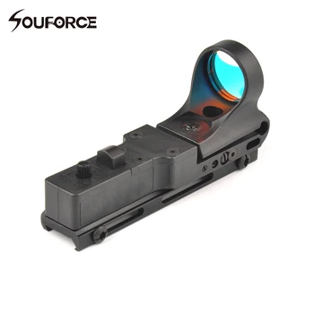

Tactical Red Dot Scope Red Dot Sight Black Railway Reflex Optics Sight with Scope Protector