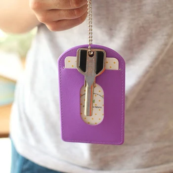 

200pcs/lot New Fashion Unisex Bus Card Bag Key Hook Case Holder PU Leahter Women Bank Card Bag Credit Card Holder