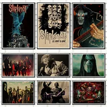 Slipknot тяжелый металл плакат/рок-группа/крафт-бумага/Бар плакат/наклейки на стены/Ретро плакат/декоративная живопись/6036