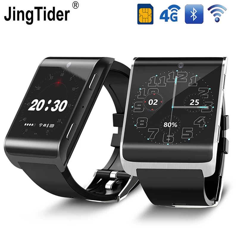 

JT2018 Smart Watch 4G LTE Bluetooth Wristwatch 16GB Rom 1GB Ram 900mAh 1.54" HD IPS Multiple Sports Modes Sim Wifi Camera Watch
