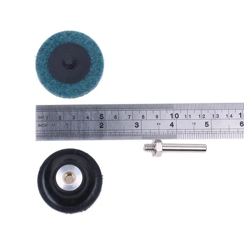 35 discos de lijado de 5 cm con soporte de almohadilla de disco Roloc cambio r/ápido de tipo R