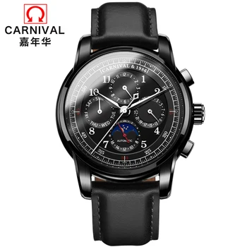 

watch automatic men erkek kol saati mekanik otomatik moon phase montre homme mecanique mechanical man watches luxury brand