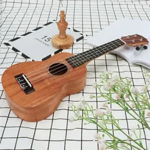 Zebra 21 inch 15 Frets Classic Mahogany Ukulele Uke 4 Strings Rosewood Fingerboard Wood Guitar Stringed