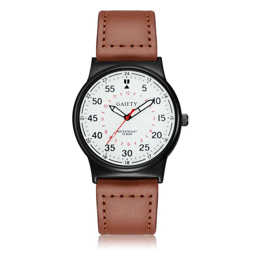 

Casual Mens Watches Top Brand Luxury Men's Quartz Watch Sport Military Watches Men Leather Relogio Simple Men Watch Sale 5*