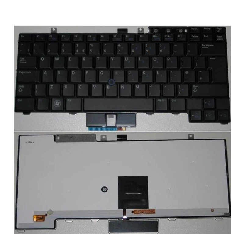 

YALUZU Qwerty Keyboard UK for DELL Latitude E6400 PK130AF2B12 NSK-DB30U 0PTP49 PTP49