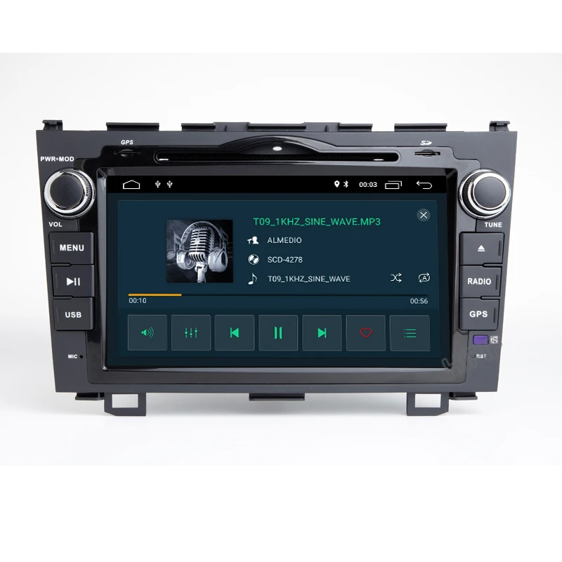 Sale Android9.0 HD 1024*600 Car DVD Player Radio For Honda CRV 2007 2008 2009 2010 2011 4G WIFI GPS Navigation Head Unit 2 din 2GRAM 5