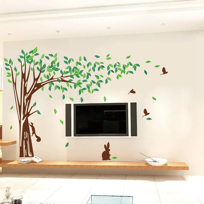 Большой размер негабаритных генеалогическое дерево стены наклейка пользовательские цвета Размеры съемный Family Tree стены винила искусство, f0332