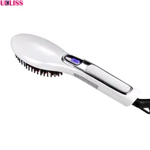 Горячая lcd Керамический выпрямитель для волос Электрический терморегулятор утюжок для волос пульсация быстрый выпрямитель для волос сглаживающая щетка
