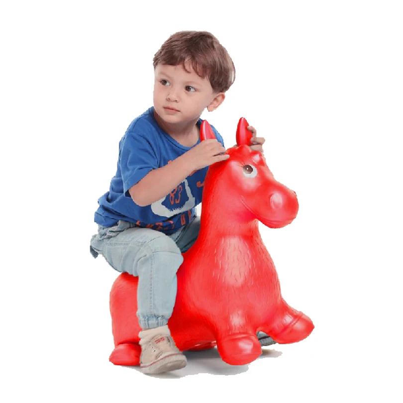 Inflatable Jumping Horse Ride-on Bouncy Hopper Toys Extra Thickness Toy for Kids Random Color Inflatable Jumping Horse Ride-on Bouncy Hopper Toys Extra Thickness Toy for Kids Random Color