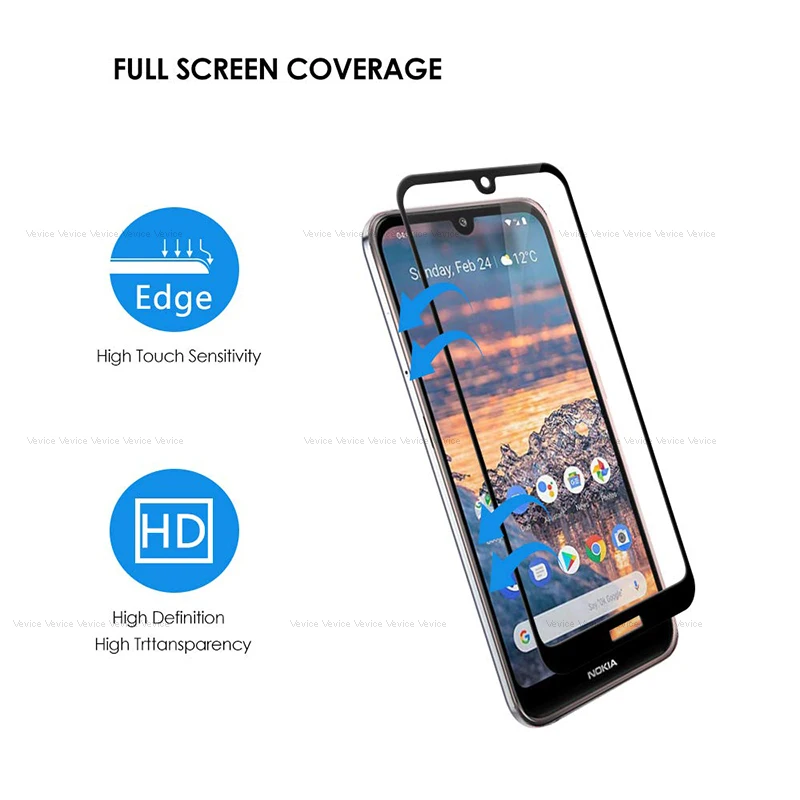 Защитное стекло для Nokia 7 Plus 9 Защита экрана 4 2 3 5 1 8 X5 X6 6 2018 закаленное