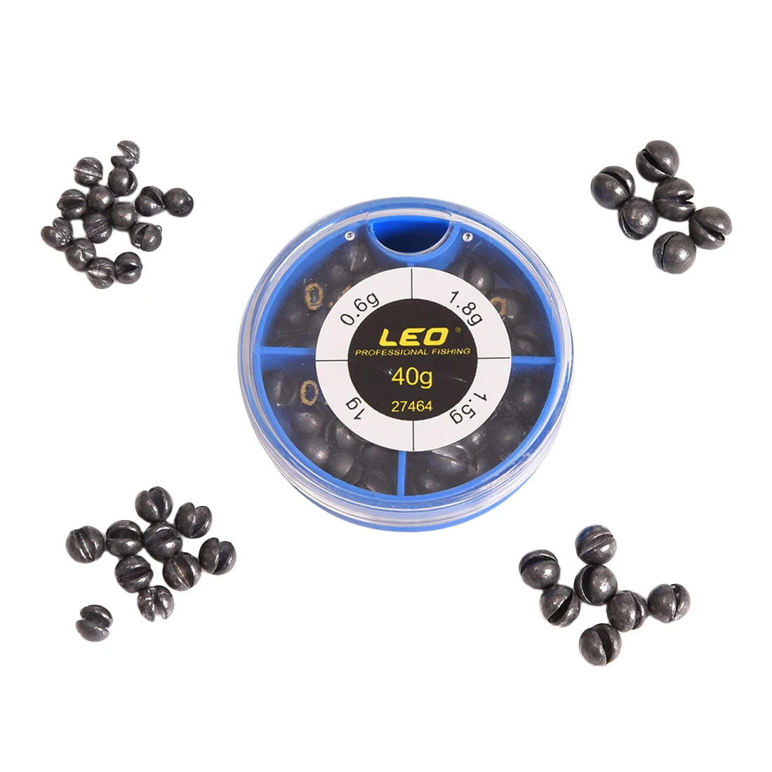 0.6/1/1.5/1.8g Round Split Shot Lead Weight Pesca Fishing Tackle Tool Accessories Lead Drop