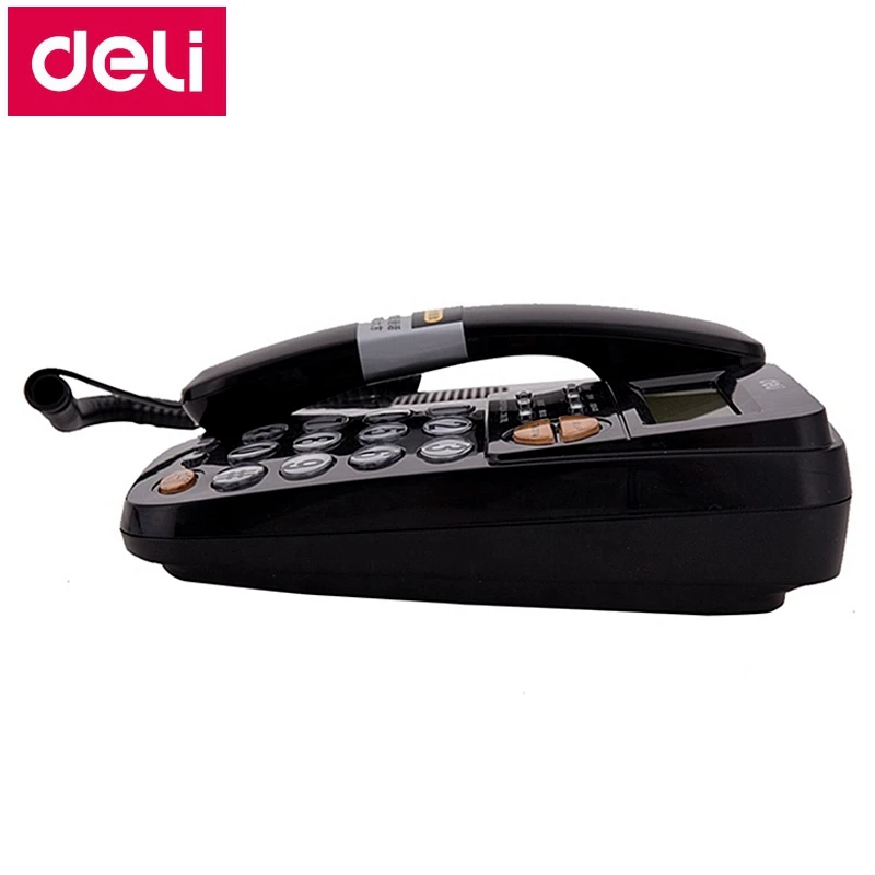 Deli 780 Тип сиденья телефонный набор проводный идентификатор телефонных вызовов дисплей и память офис Домашний телефон набор розничная упаковка