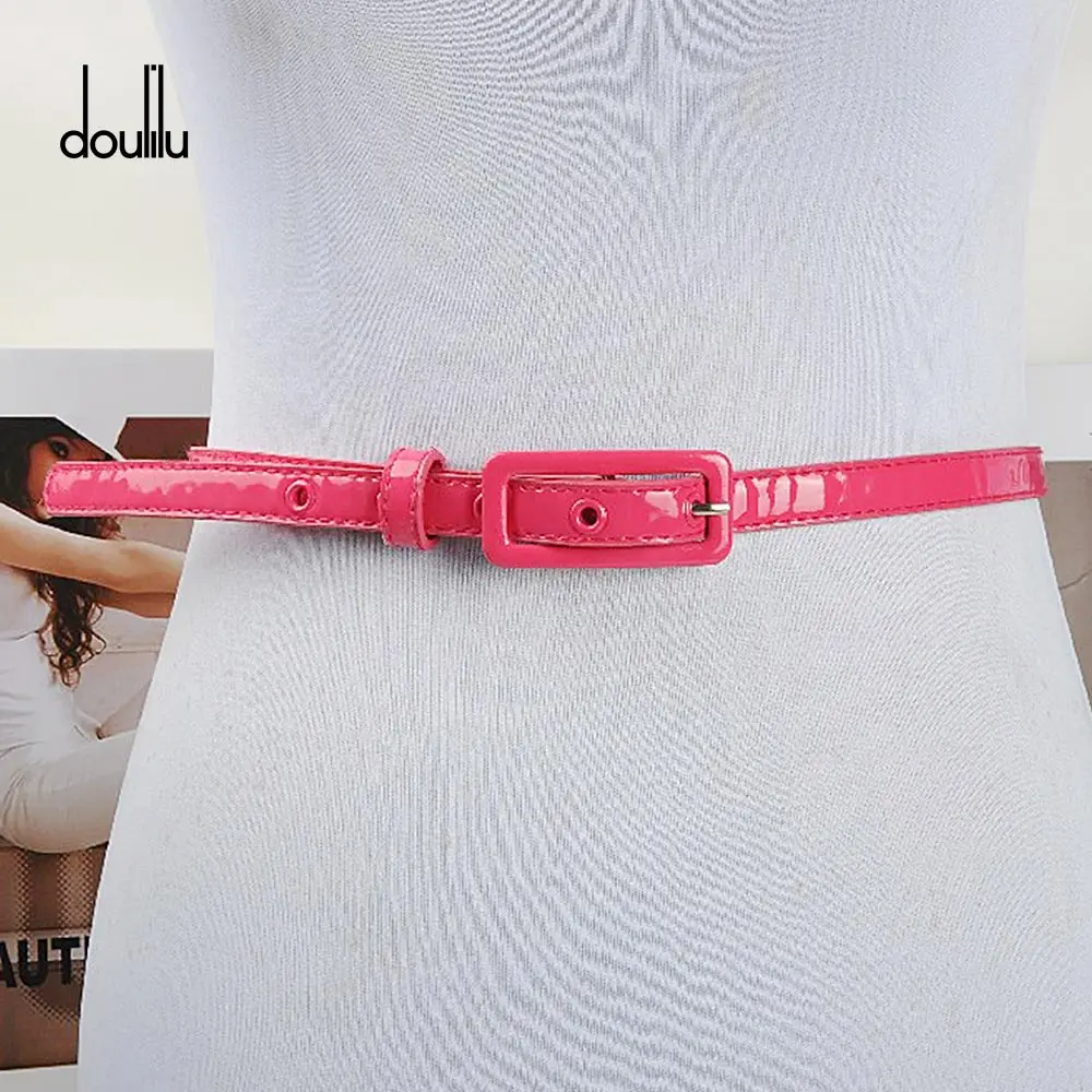 Buy Candy Color Patent Leather Belt Sweetness Womens
