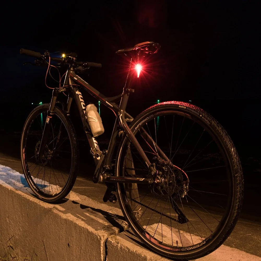 Linkbest 300 Lumens USB Rechargeable Bike Light Set Bicycle Light-8 hrs run time- Waterproof IPX5 -Side Light-Fit ALL BIKES