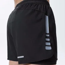 Новые мужские 2 в 1 шорты для бега быстросохнущие тренировочные мужские спортивные шорты для занятий спортом, бега, велосипедные шорты с более длинным вкладышем