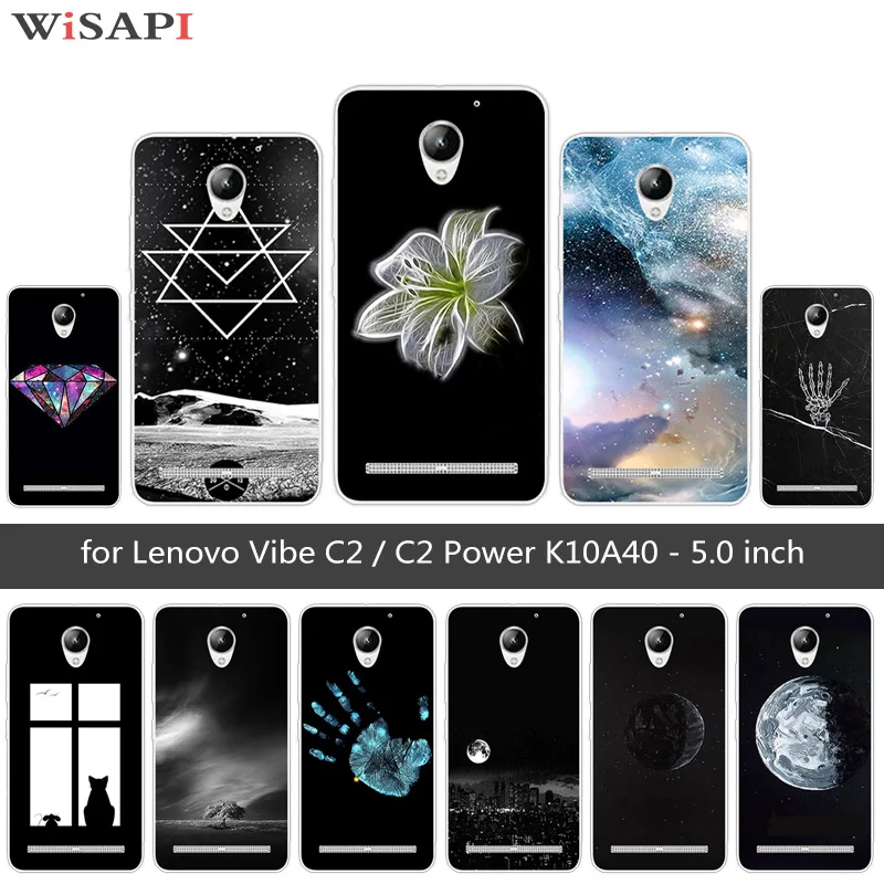 Для Lenovo Vibe C2/C2 Power K10A40 Fundas для C2 задняя крышка из мягкого ТПУ силикона Prower Moon чехлы