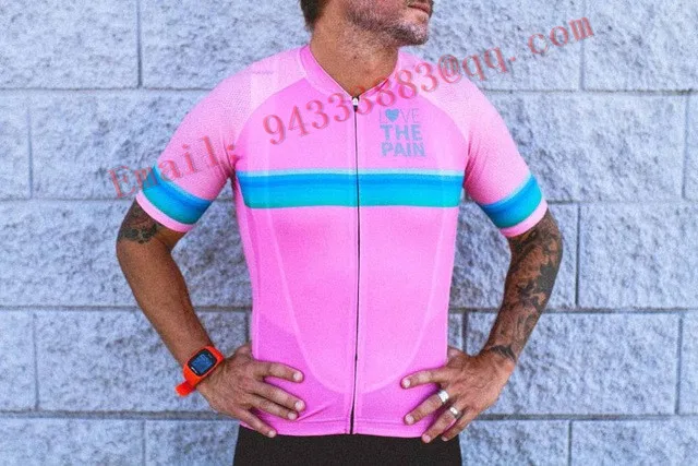LOVE THE PAIN мужские короткие Джерси UCI bike epuipment Триатлон командная форма Персонализированные на заказ быстросохнущие трико уличная рубашка - Color: 15