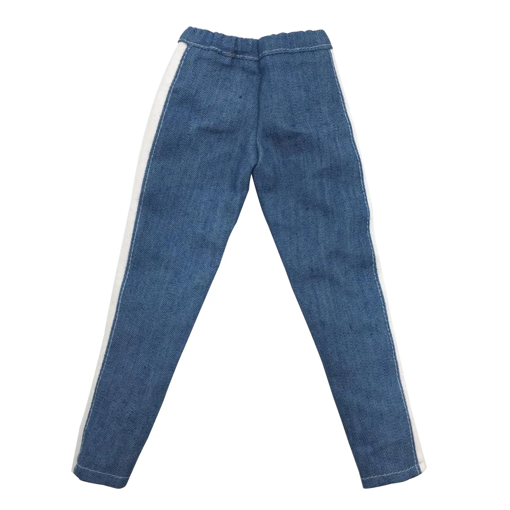 MagiDeal  1/6 Scale Male Seamless Body Clothes Jeans Pants Trouser for 12