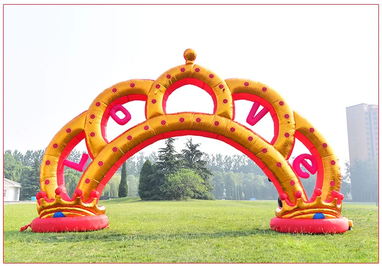 Открытый украшения Принцесса Надувные арки/надувные короны арки/надувные Queen арка для партии