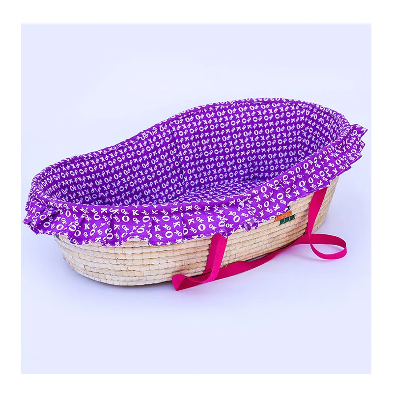 Jual Jagung Tenun Panas Bayi Bayi Bayi Balita Tempat Tidur Bayi Tidur Boks Buatan Tangan Bayi Tempat Tidur Keranjang Anak Gadis Perjalanan Lipat Tempat Tidur berjalan