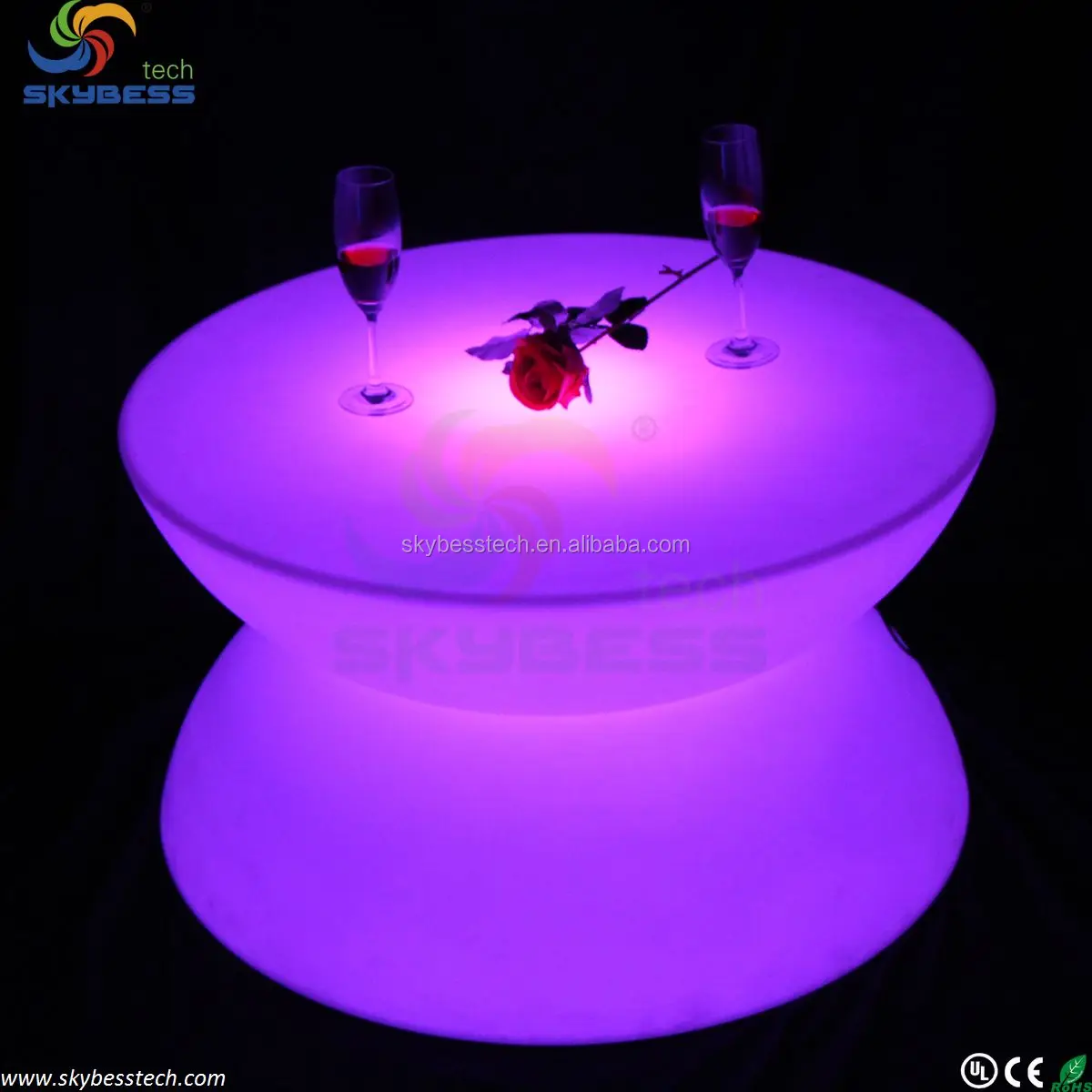 LED Table Lighting, Illuminated Bar Tables,RGB LED Bar Table SK-LF16 (D80*H44cm) free shipping 1pc