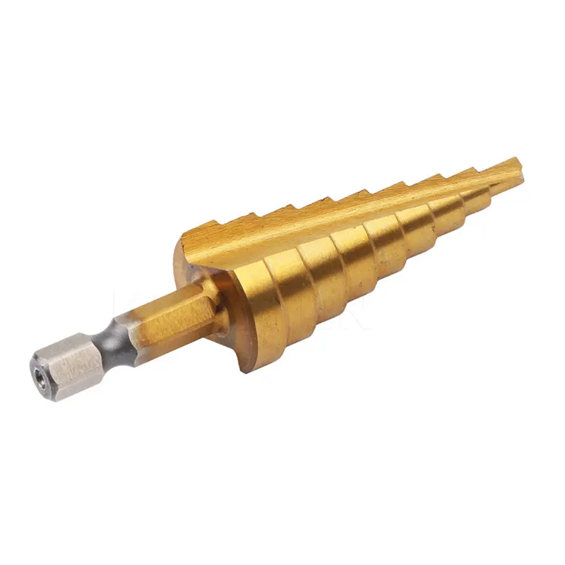 4 20mm HSS Steel Drill Bit Titanium Step Drill Bits Step Core Cutting