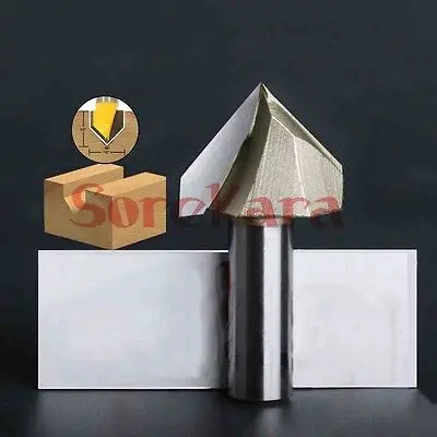 

1/4"*3/8" V Shape 3D Woodworking Milling Cutter CNC Router Bits Cutting Tools For Wood PVC Acrylic