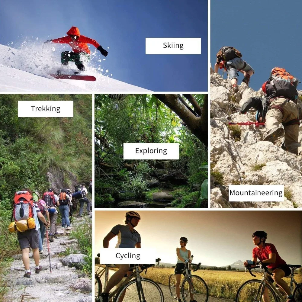 Skup Męskie 5 par poduszki załogi skarpety sportowe Multi Performance Outdoor Sports wspinaczka Bike turystyka Trekking skarpety chroń swoje stopy