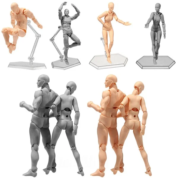 Figuarts Body Kun& Body Chan DX набор мужской женский Figma Bandai СВЧ ферритовый ПВХ фигурка модель