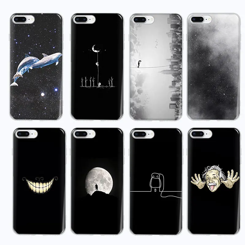 

Cosmic starry sky Painted Cover Phone Case For iPhone 7 Plus 8 6S 6 Plus X 10 5 5S SE XR XS MAX Soft TPU Camera Pattern Shell
