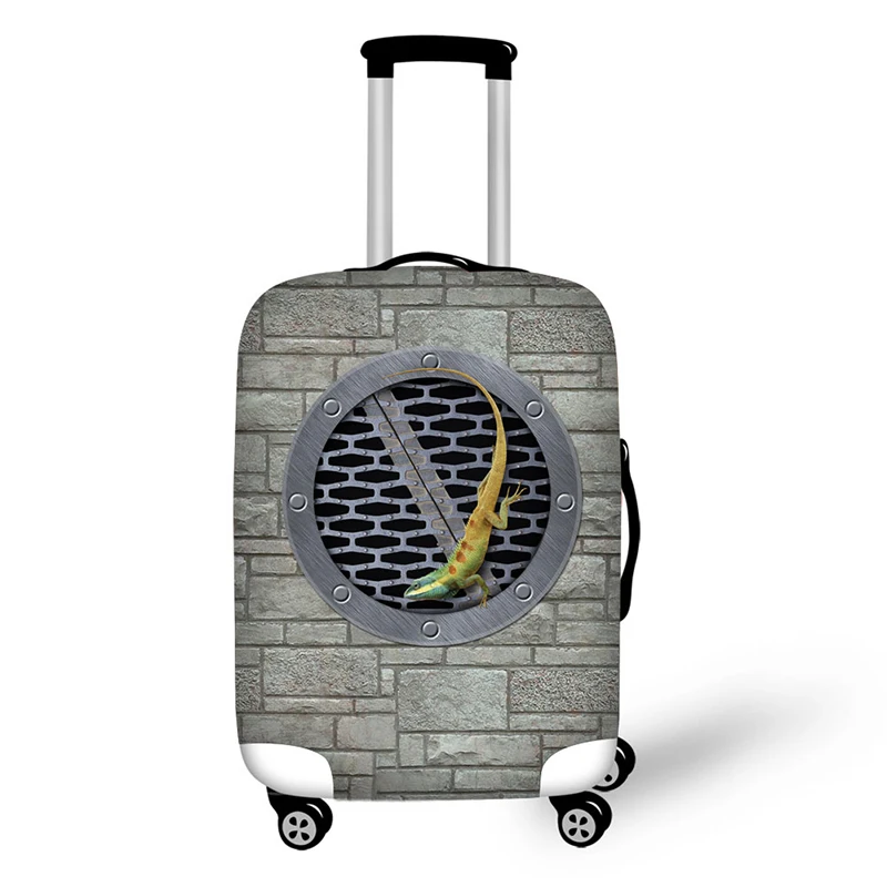 Gray animal design travel protective cover for 18-30 inch trolley suitcase rain dust protector covers Gray animal design travel protective cover for 18-30 inch trolley suitcase rain dust protector covers