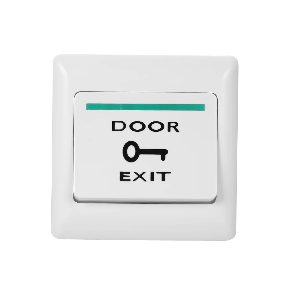 

Electronic Door Lock NO COM Lock Sensor Access Control System Emergency Alarm Trigger Switch Stainless Steel Door Exit Button