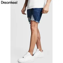 Летние джинсовые шорты мужские джинсы мужские джинсовые шорты-бермуды скейтборд шаровары Мужские jogger треники мужская одежда лет