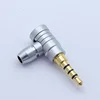 1pc Jack 3.5mm 4 Pole Stereo Audio Right Angle Barss Plug Jack Cable Solder Adapter Connector ► Photo 3/6